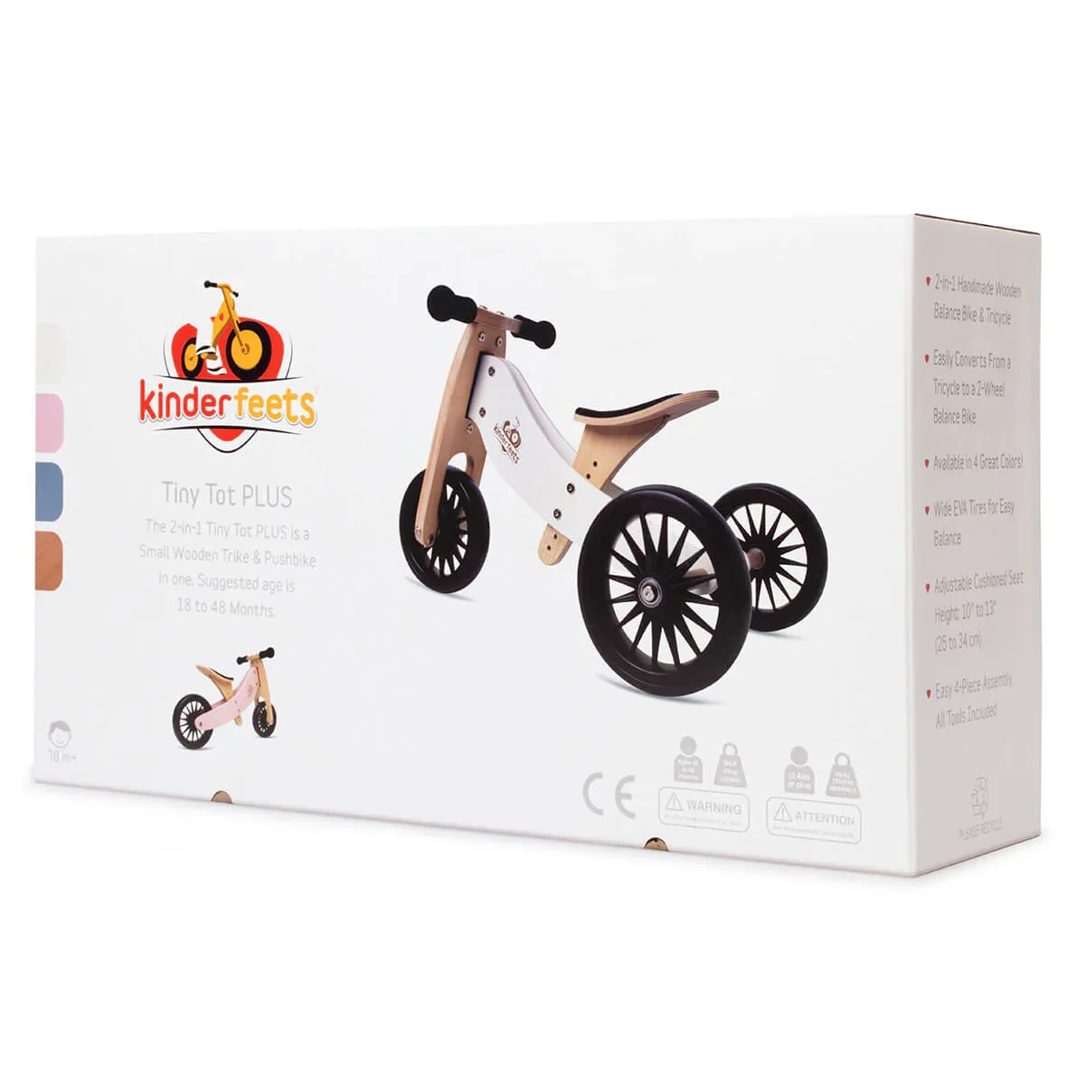 Kinderfeets® Balance Bike Tiny Tot Plus 2in1 Rose - Image 4