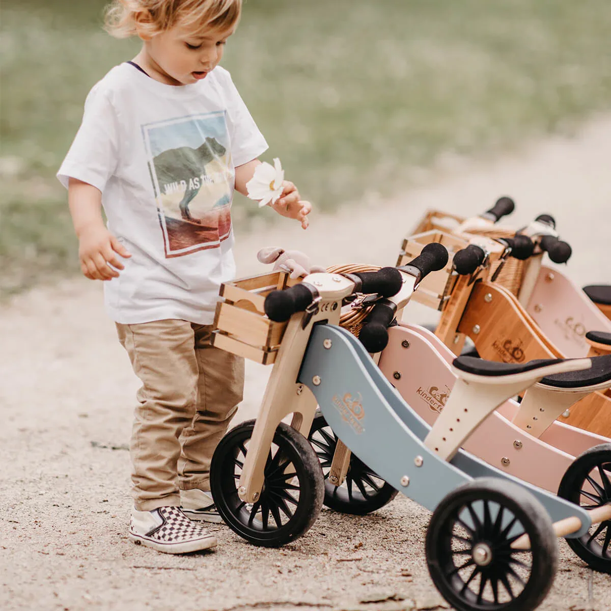 Kinderfeets® Balance Bike Tiny Tot Plus 2in1 Slate Blue - Image 6