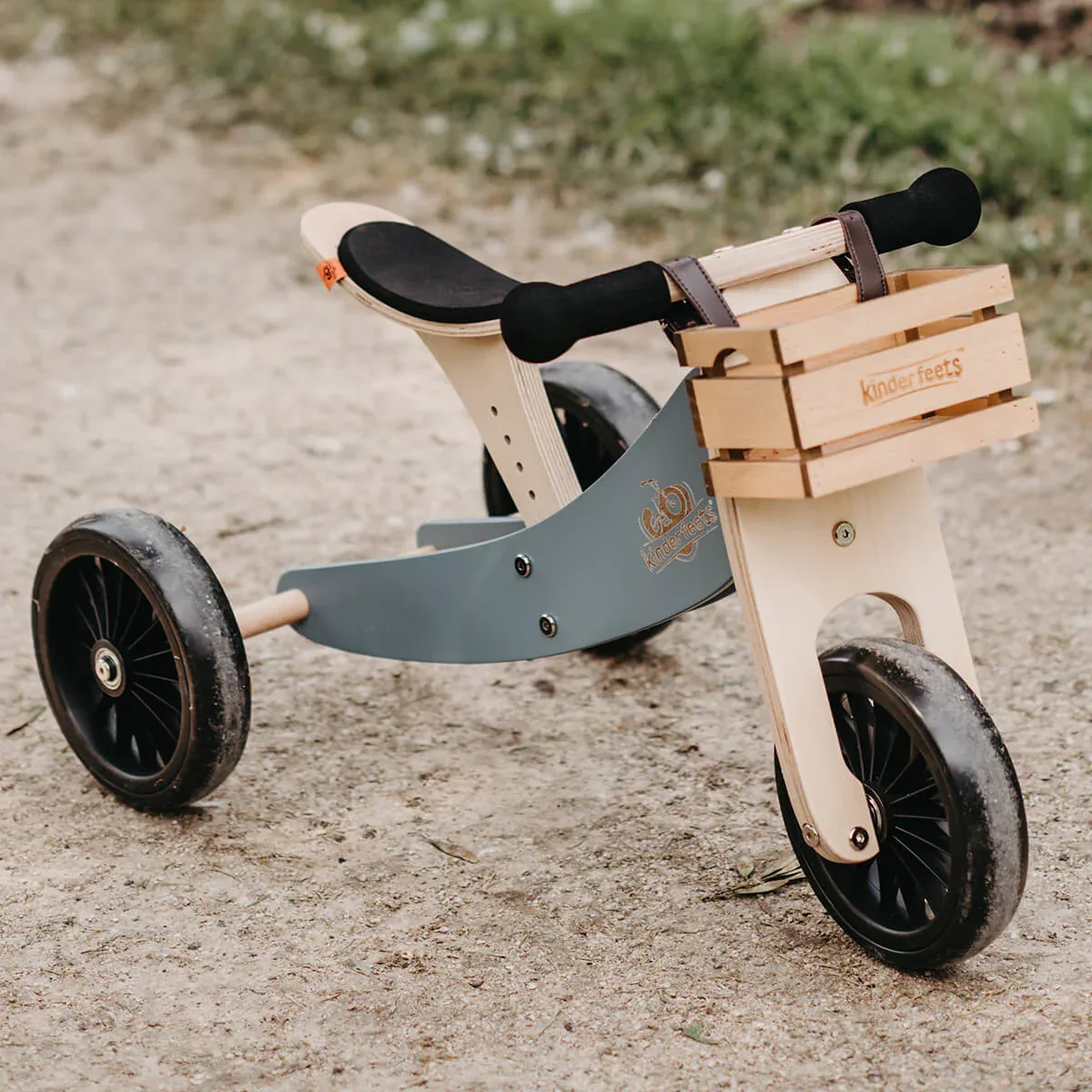 Kinderfeets® Balance Bike Tiny Tot Plus 2in1 Slate Blue - Image 7