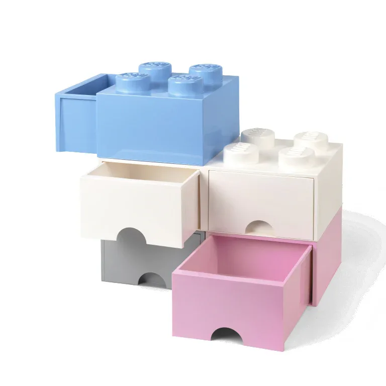 Lego® Storage Box with Drawers 4 White - Image 4