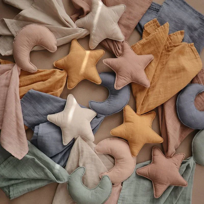 Mushie® Lovey Blanket Star Natural - Image 7